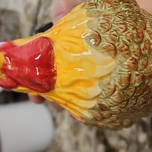 WMG Rooster Ceramic Measuring Spoon Holder Complete with Spoons - Picture 10 of 16